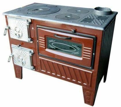 Отопительно-варочная печь МастерПечь ПВ-03 с духовым шкафом, 7.5 кВт в Реже